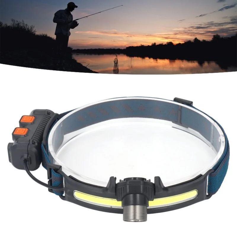 

Налобный фонарь COB с датчиком движения, зарядка Type-C, для активного отдыха, рыбалки, работы, светодиодный