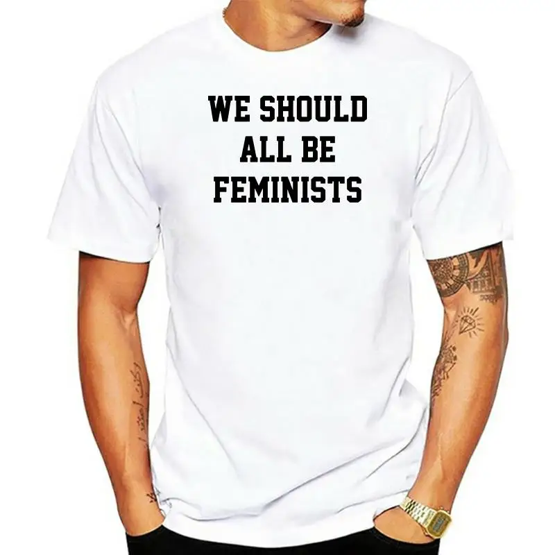 We should all be feminists Shirts Ringer Feminist Shirt T-Shirt White Tshirt feminist t shirt casual tops tees T-shirt