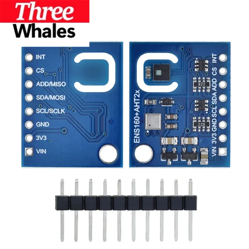 THR ENS160+AHT21 CARBON Dioxide CO2 eCO2 TVOC Air Quality And Temperature And Humidity Sensors Replace CCS811 For Arduino