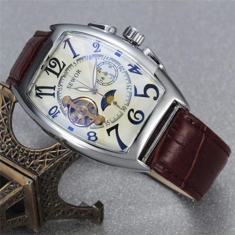 Free Shipping OUTLETSseworMen's Fully Automatic Machine Hollow Mechanical 's Casual Men's Watch Tourbillon Mechan