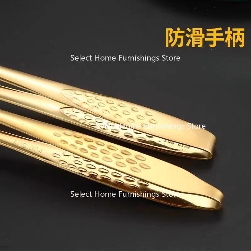 

Suitable for Kitchen Household 304 Stainless Steel Barbecue Clip BBQ Food Steak Cooking Buffet Clip