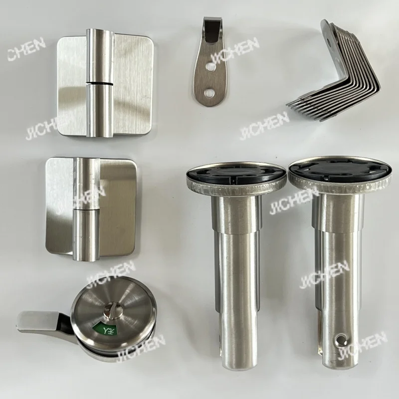 

Bathroom compartment accessories set Bathroom partition hardware plastic sheet