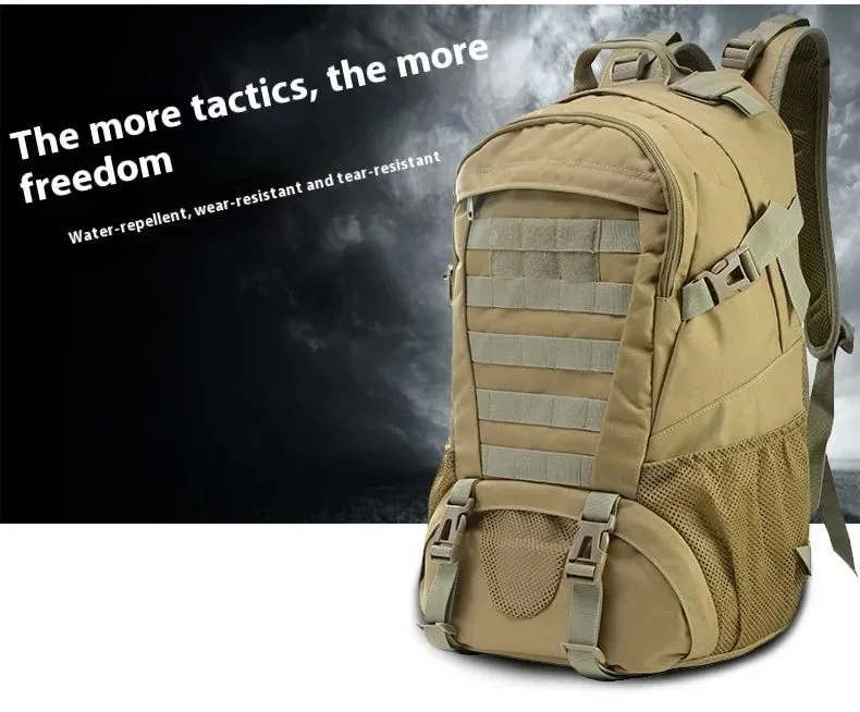 

35л военный тактический рюкзак, армейская сумка MOLLE, треккинговый рюкзак, тренажерный зал, женский и мужской EDC, уличный походный рюкзак, держатель для бутылки ведьмы