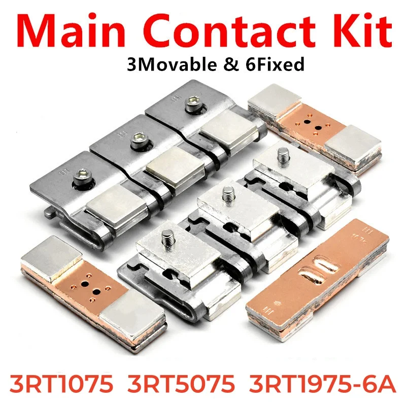 3RT1975-6A Main Contact Kit For 3RT1075 3RT5075 Moving And Fixed Contacts Contactor Replacement Kit Spare Parts Contacts Set