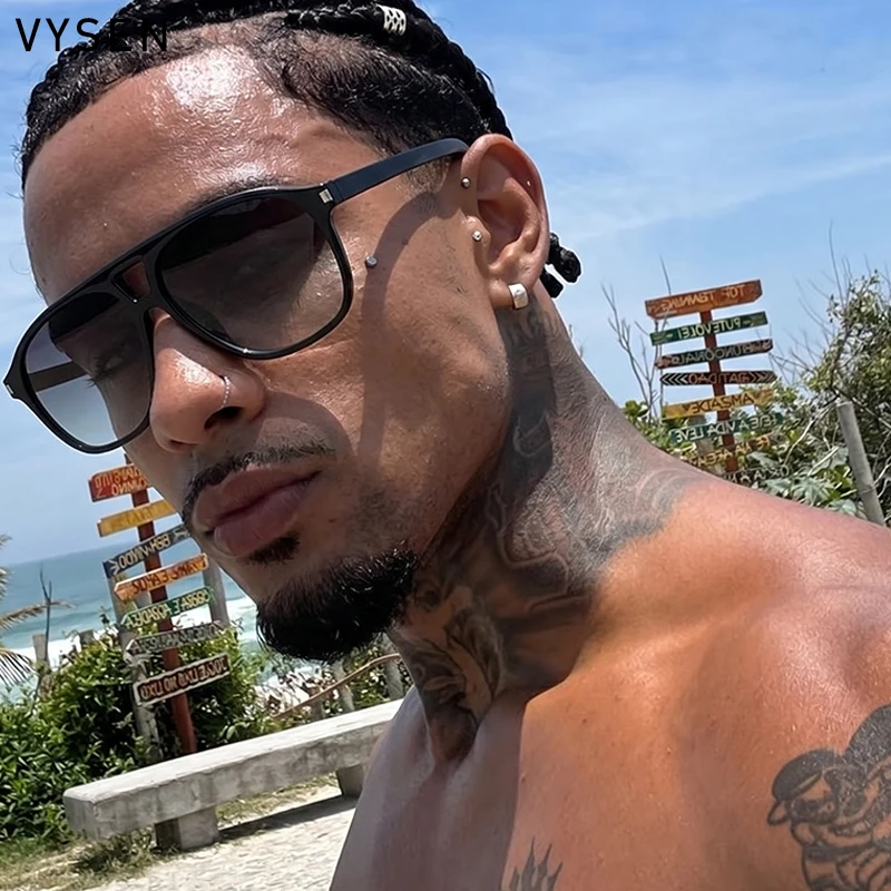Vintage Quadratische Farbwechsel-Sonnenbrille für Herren 2026 Luxus Designer Übergroße Piloten-Outdoor-Punk-Sonnenbrille für Männer Fahrbrillen