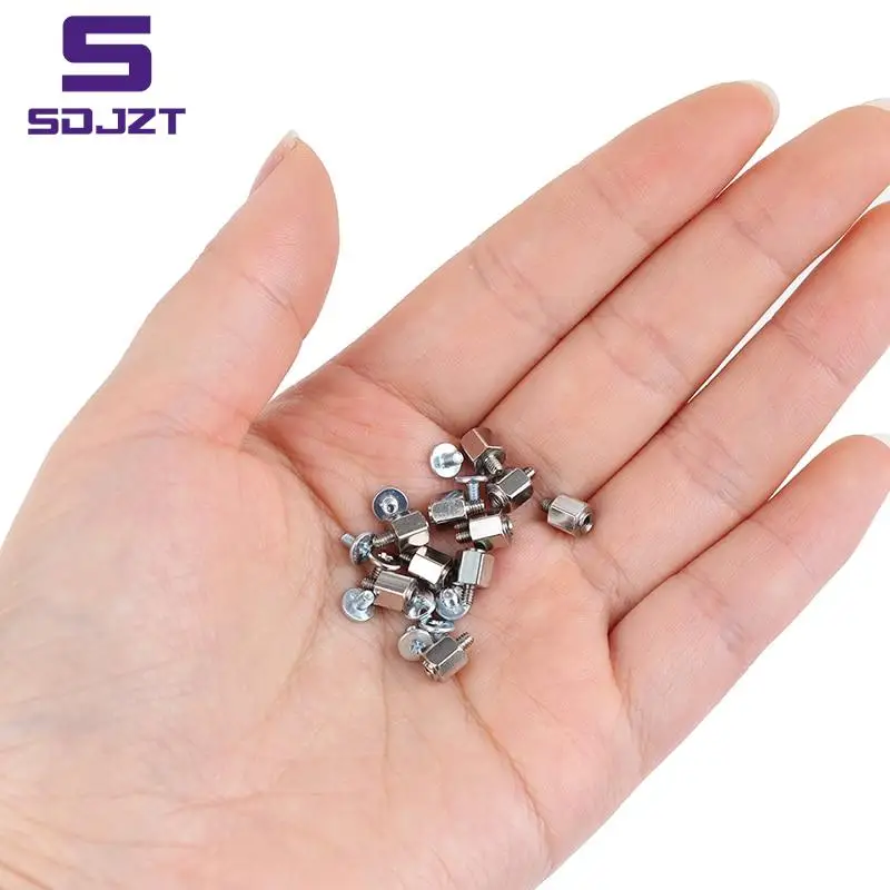 10Set Mounting Screws Kits Hand Tool Mounting Stand Off Screw Hex Nut For A-SUS M.2 SSD Motherboard