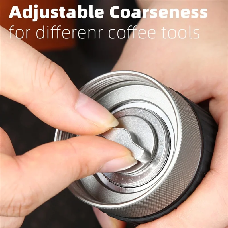 

ABNO-Manual Coffee Grinder Stainless Steel CNC Cutting Handmade Coffee Bean Burr Grinders Mill Kitchen Coffee Milling Machine