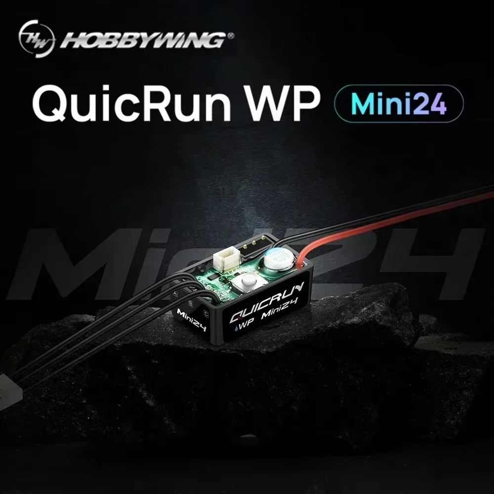 SmCpHOBBYWING QuicRun WP Mini24 25A ESC Outer 1621 3500KV Motor Brushless Sensorless Combo For 1/18 1/24 RC Model Car Crawler