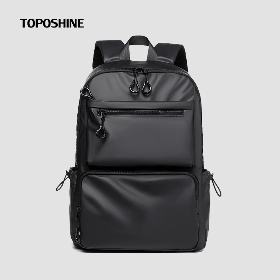 

Toposhine High Quality Guaranteed Solid Casual Backpack Bag Business Travel Rucksack Durable Waterproof Oxford Outdoor Packsacks