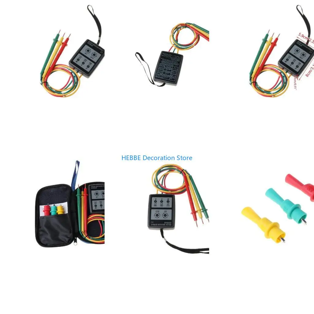 B0KC for Smart Digital Phase Rotation with LED Tester Meters SP8030 New