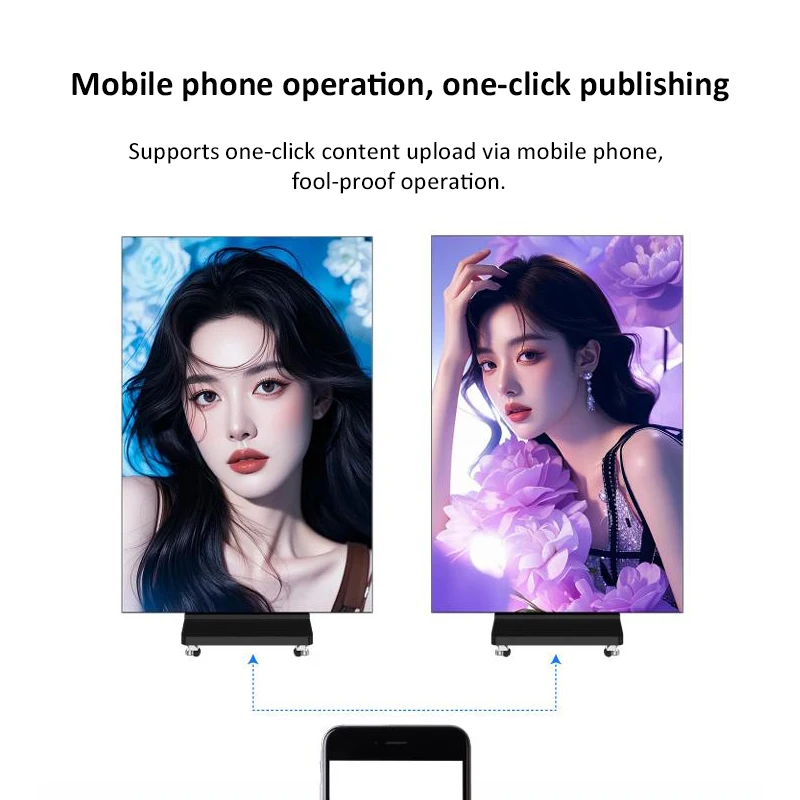 Indoor Outdoor Advertising LED Screen Digital Folding LED Poster Display