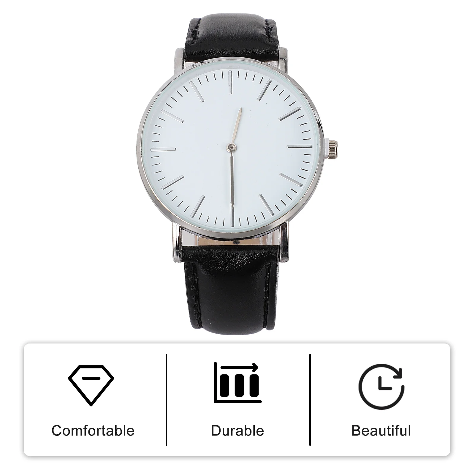 

1 pc Classic Quartz Watch For Men Pu Strap Retro Style Fashionable Timepiece Gift For Husband Father Son Friend