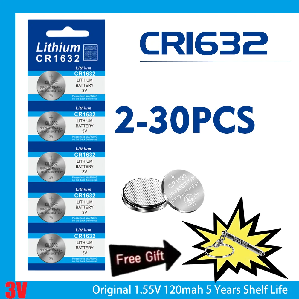 2-30PCS 3V CR1632 L…