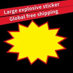 1-50pcs POP Explosion Poster Promotions Sale Paper Card Board Price Label Tag Signage Store Display Advertising