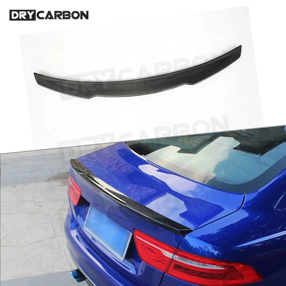 

Car Rear Lip Spoiler for Jaguar XE Sedan 4-Door 2015-2018 Rear Trunk Trim Wings Car Styling ABS Bumper