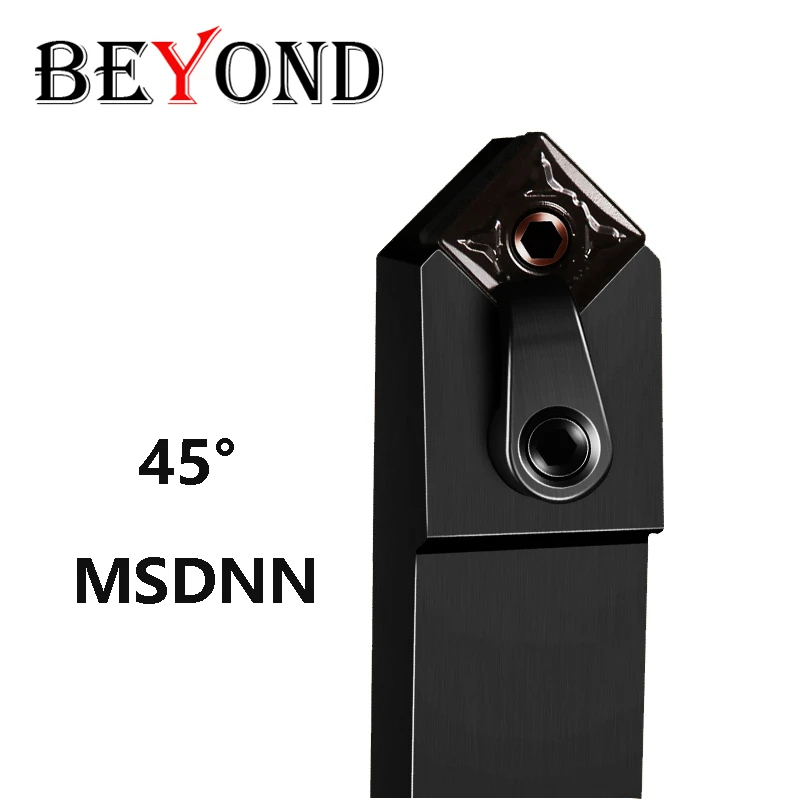 BEYOND 45° MSDNN MSDNN1616H12 MSDNN2020K12 External Turning Tools Lathe Cutter Shank CNC Tool Holder use SNMG Cabide Inserts