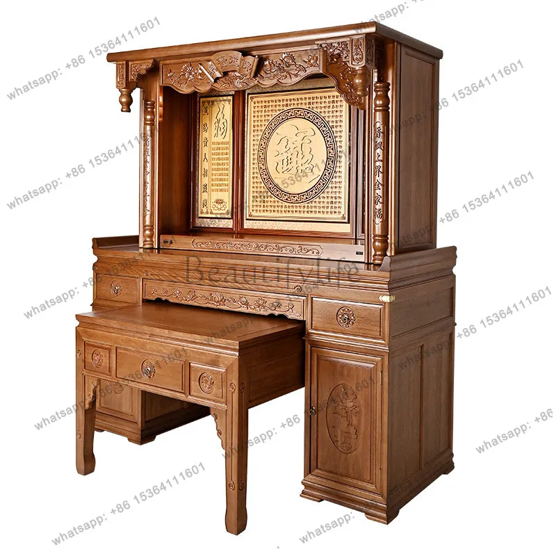 Imported solid wood gold rosewood supply table Buddhist platform strip case household modern Chinese simple