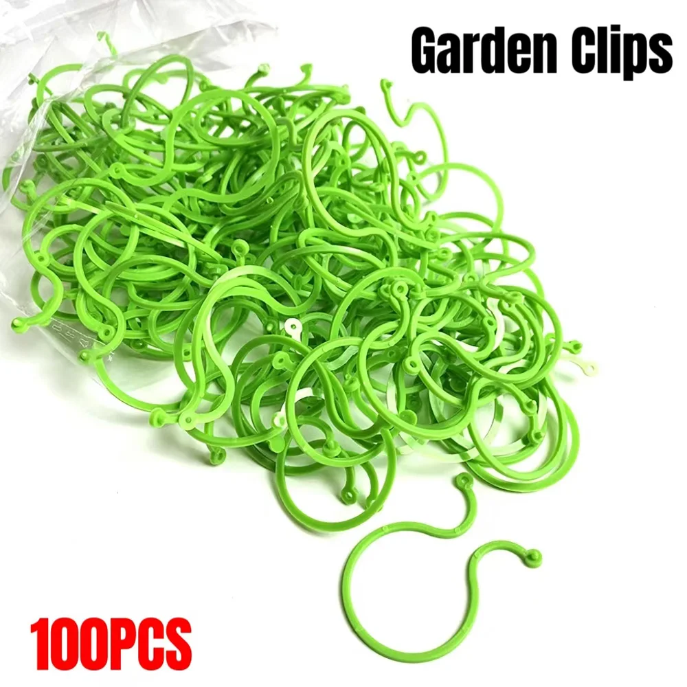 100pcs Garden Clips Trellis for Vine Vegetable Tomato To Grow Upright Garden Plant Stand Tool Accessories Plant Support