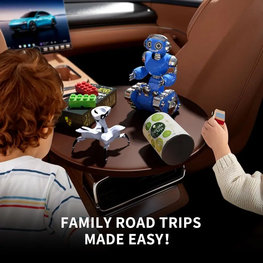 Plateau amp bureau de voiture pour ordinateur portable, Table porte-gobelet en bois rotative à 360 degrés, plateau de volant, accessoires de voiture pour femmes et hommes, ordinateur