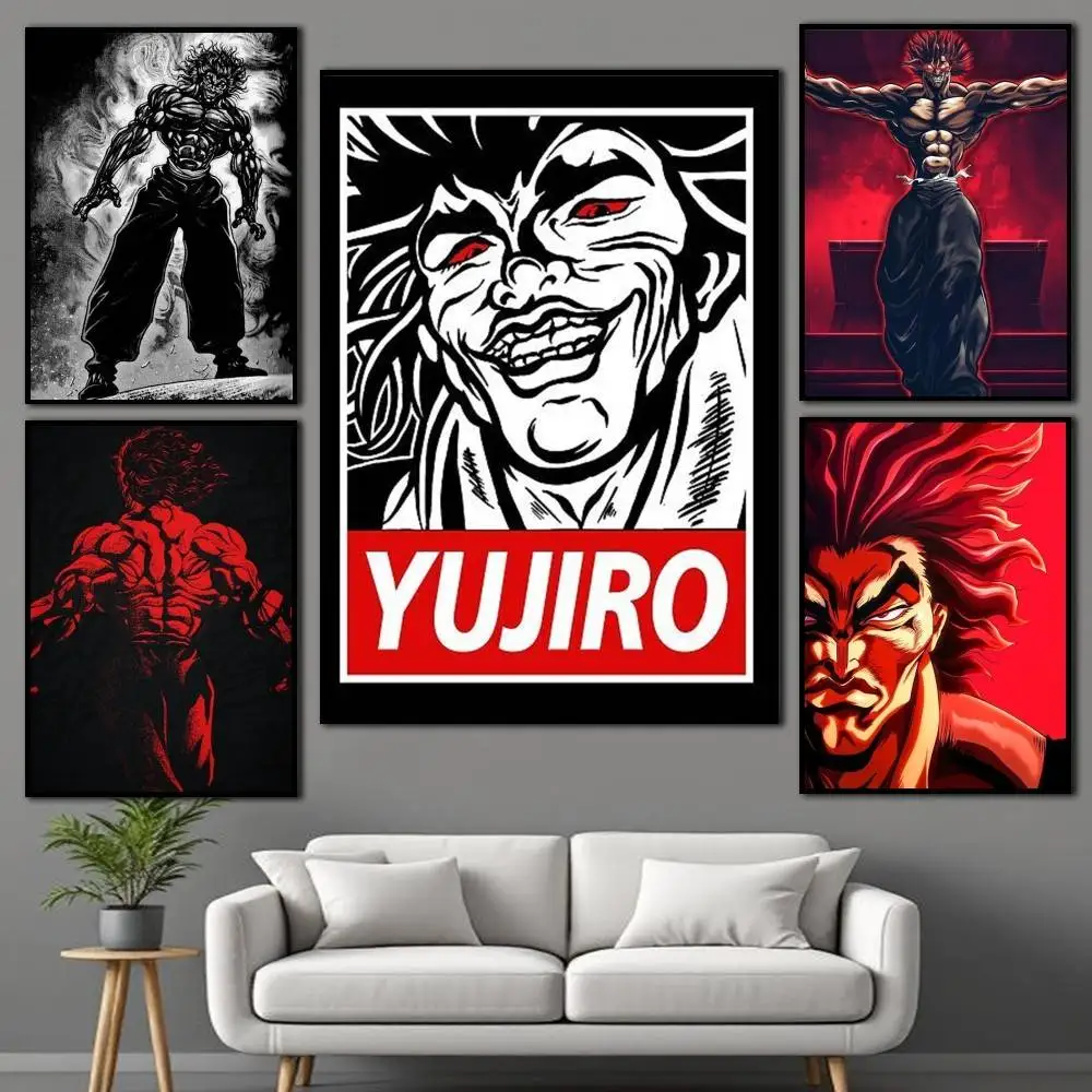 

Y-Yujiroo-o IS Coming Poster Self-adhesive Art Waterproof Paper Sticker Coffee House Bar Room Wall Decor