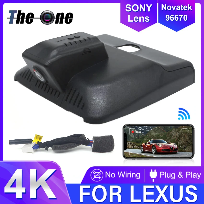 

New! Plug and play DashCam For Lexus NX350H NX450 NX400 400h+ 2022 2023 2024 Dash Cam 4K UHD OEM Style Car Camera Auto Parts