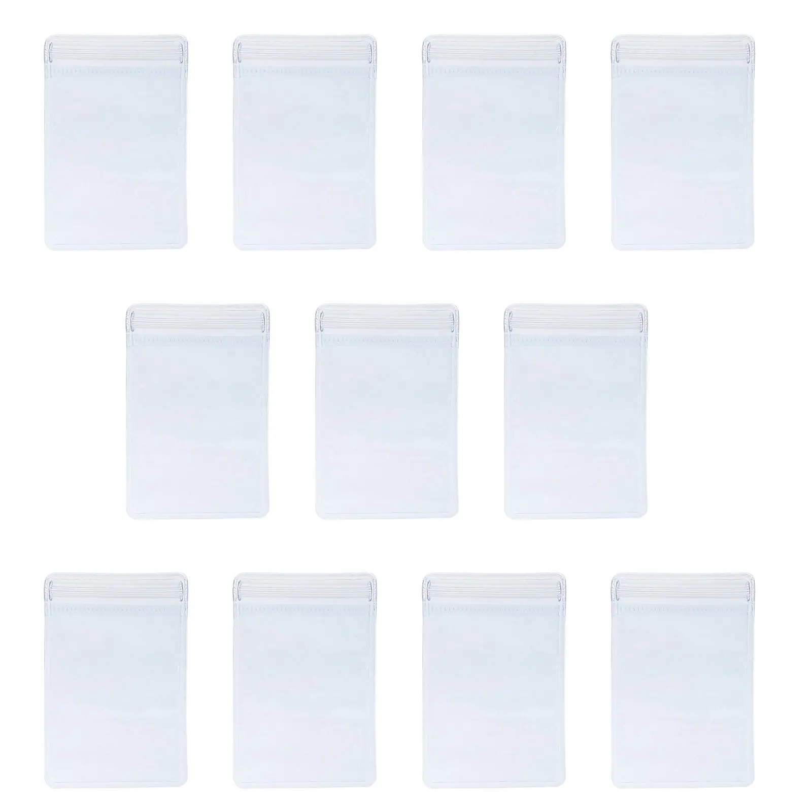 

200 Pcs Jewelry Storage Bag Photo Earring Clear Self Seal Pouch Plastic Album Necklace Lightweight Durable Zipper Lock Foldable