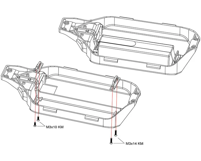 Hot Racing LCF126X06 Alum Tall Battery Hold-Downs (Rep TRA7426) w/ Strap for 1/10 TRX Slash 4X4 LCG/Rally/Jato 4X4