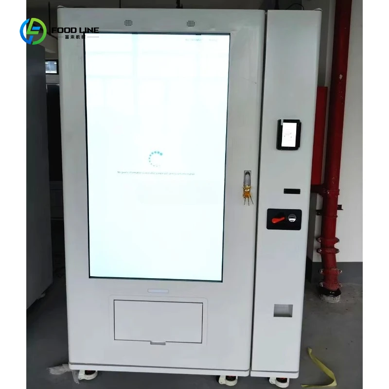 Room temperature 55-inch touch screen vending machine lip gloss beauty cosmetics vending machine with card reader