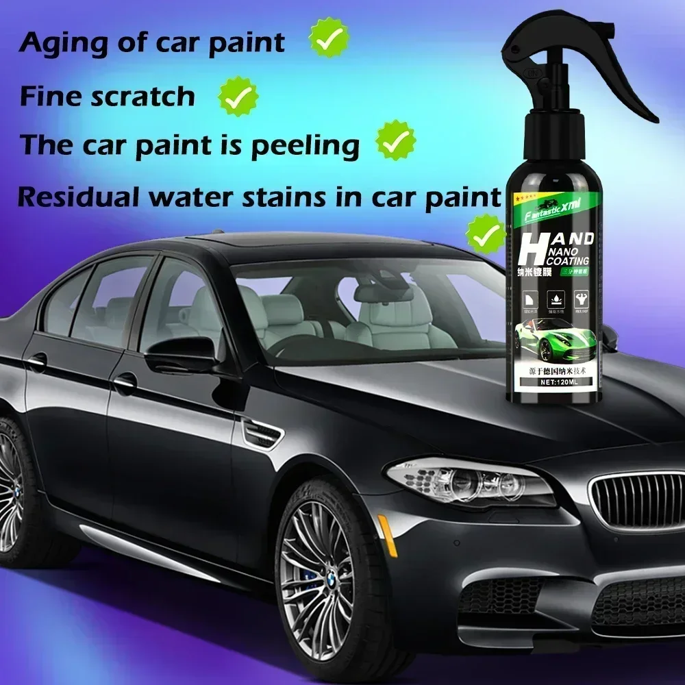 Nano Ceramic 500ml Powłoka samochodowa Produkty do auto-detailingu Płynny spray Polish Wosk Film Zestaw ochraniaczy do pielęgnacji lakieru Akcesoria