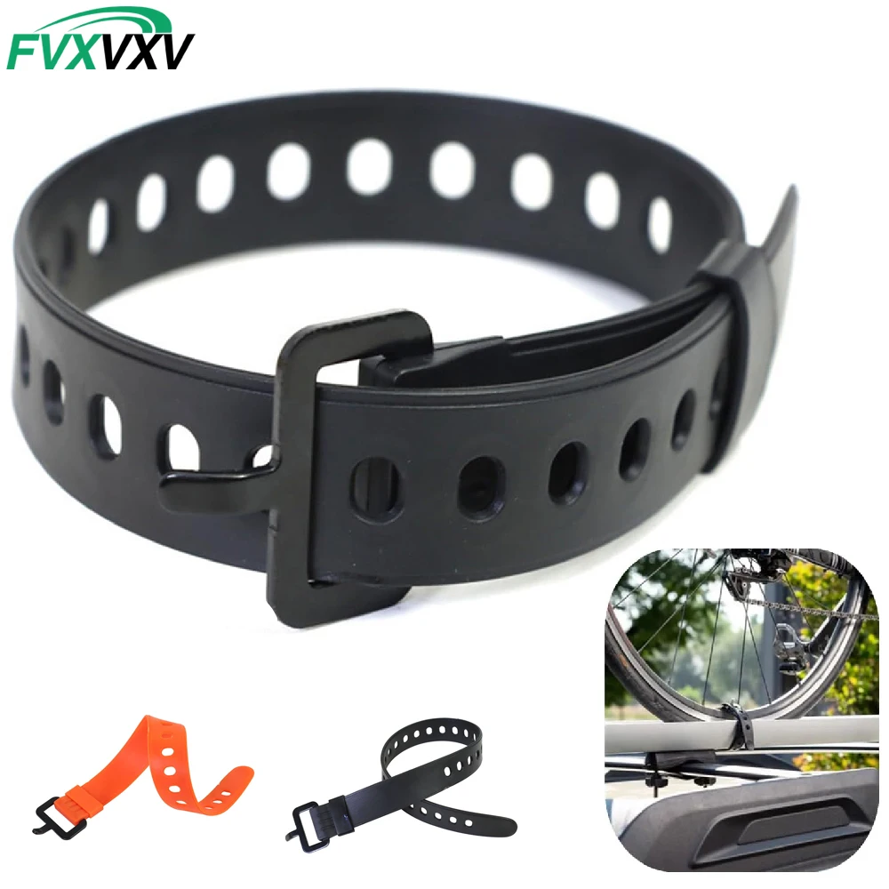 1PCS Rubber Utility Strap, Adjustable Fastening Straps for Motorcycle, ATV, Car, Secure Bundling Lashing Tools with Buckles
