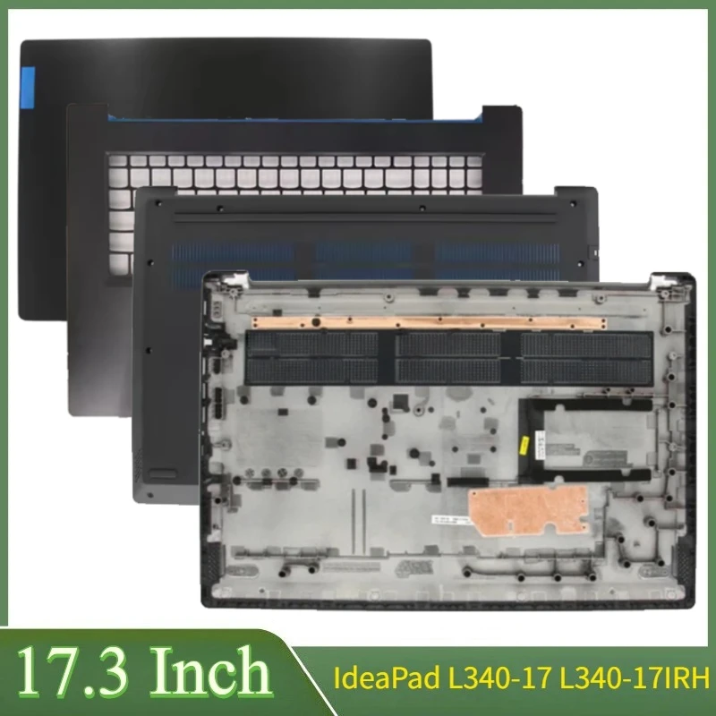 

17.3"Blue For IdeaPad L340-17IRH Laptop LCD Back Cover Front Bezel Hinges Palmrest Bottom Case