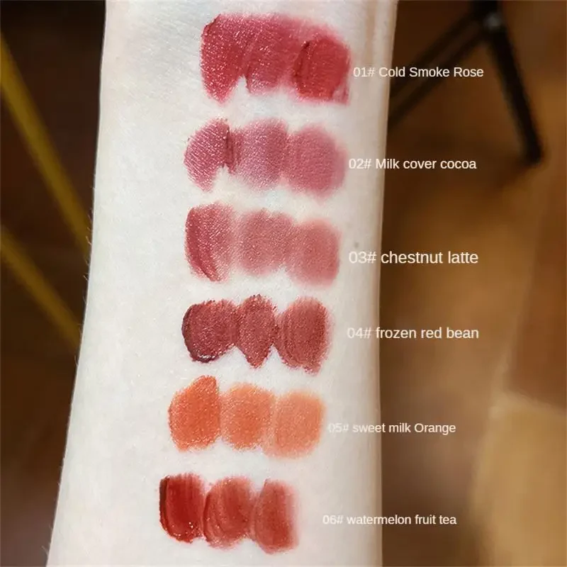 Heallor Lipstick And Significant Color Rendering Effect Lip Glaze 4-color Girl Velvet Matte Lipstick Makeup Rouge Natural Color