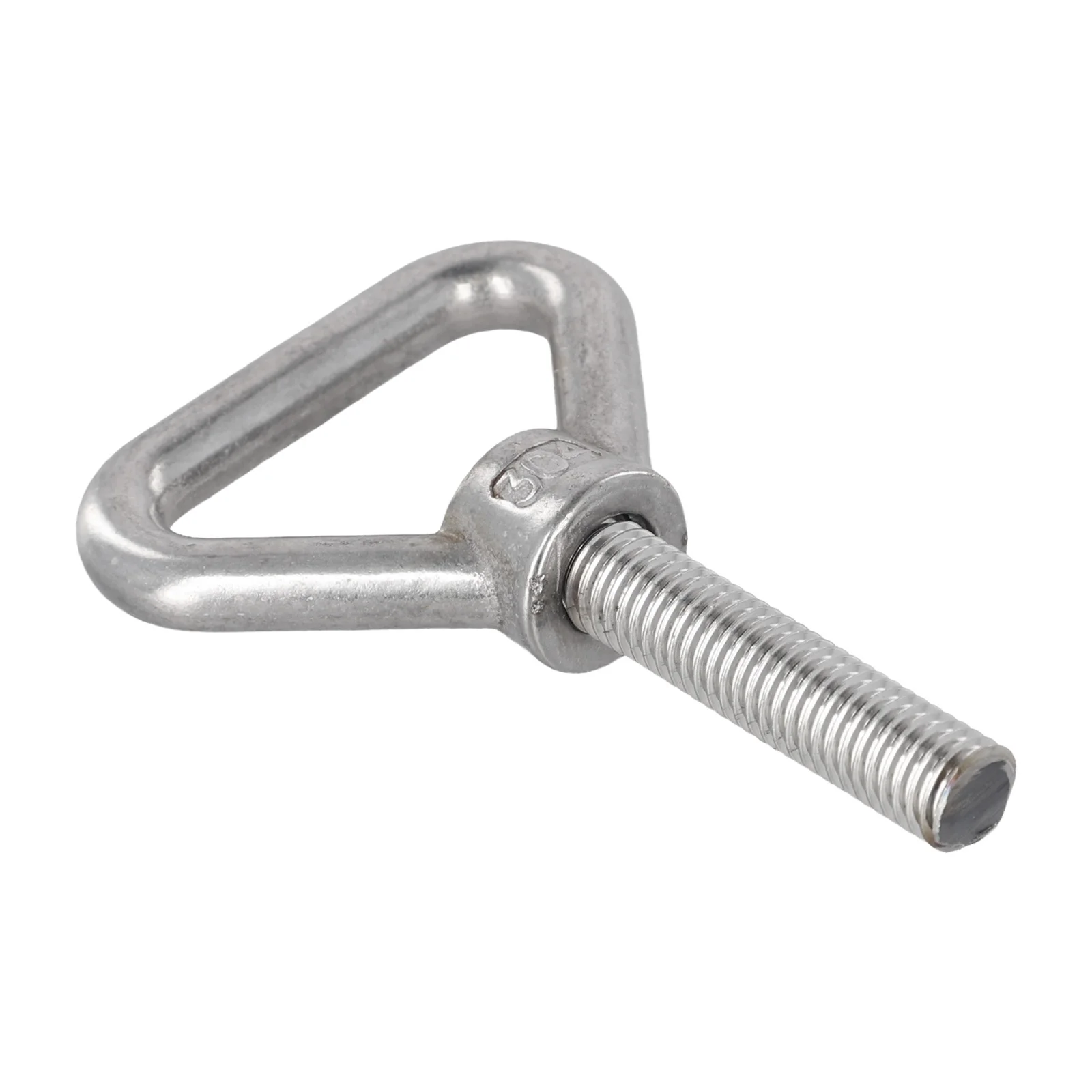 304 الفولاذ المقاوم للصدأ مثلث مسمار بعروة M8/M10/M12 مثلث رفع مسامير العين الثقيلة ملحومة الحاملة مثلث رفع الدائري #4