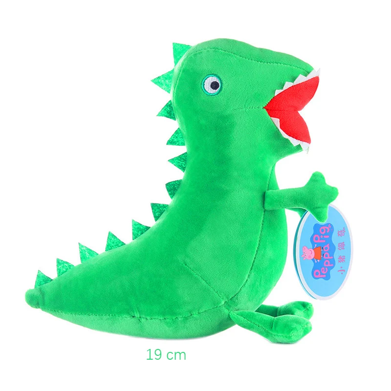 Echte 19 cm Peppa Pig Knuffels Leuke George Eddie Beer Mr Dinosaurus Cartoon Anime Figuur Knuffels Kinderen Verjaardagscadeautjes