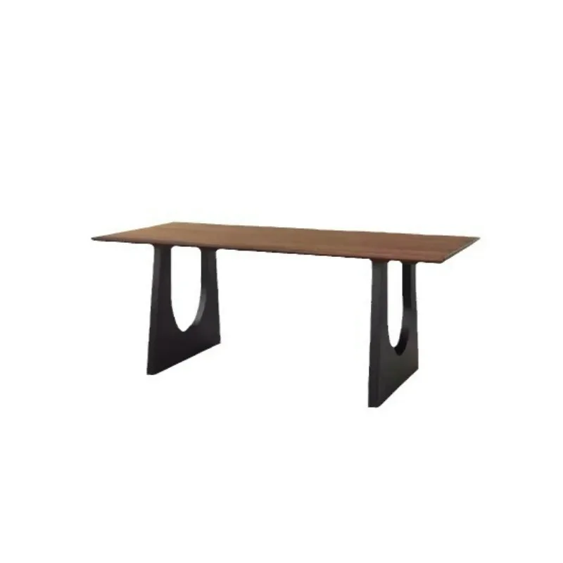 

Ash wood medieval dining table household rectangular all solid wood large long table living room log wind large board table