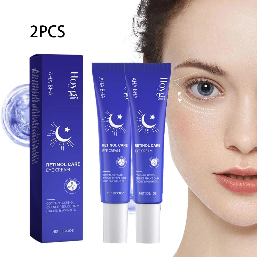 

2PCS Retinol Moisturizing Eye Cream Gentle Care for Hydrating Eye Skin Everyday Moisturizing and Massage Skincare Eye Cream