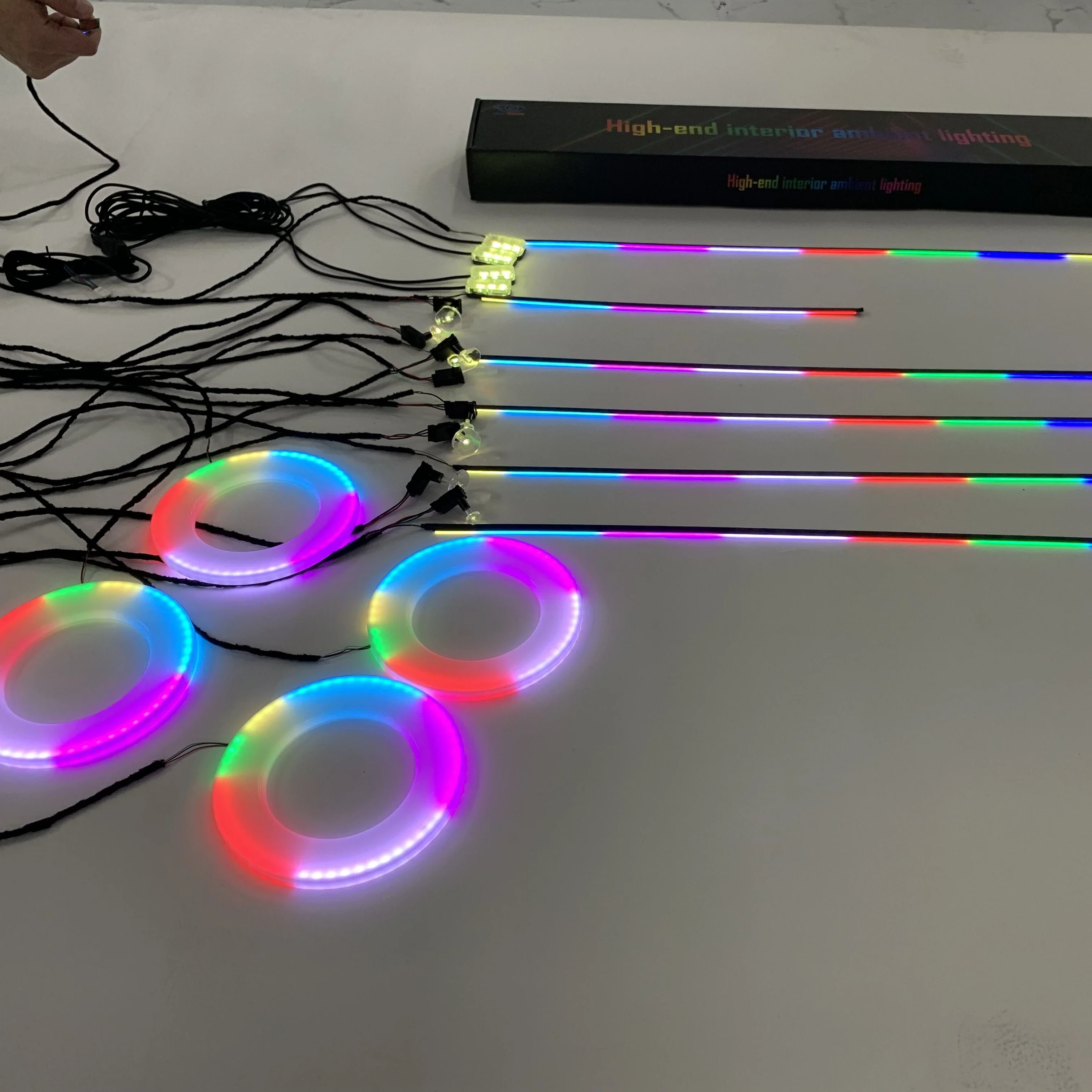 

22 in 1 symphony ambient light Car Interior led Acrylic guide decoration Light