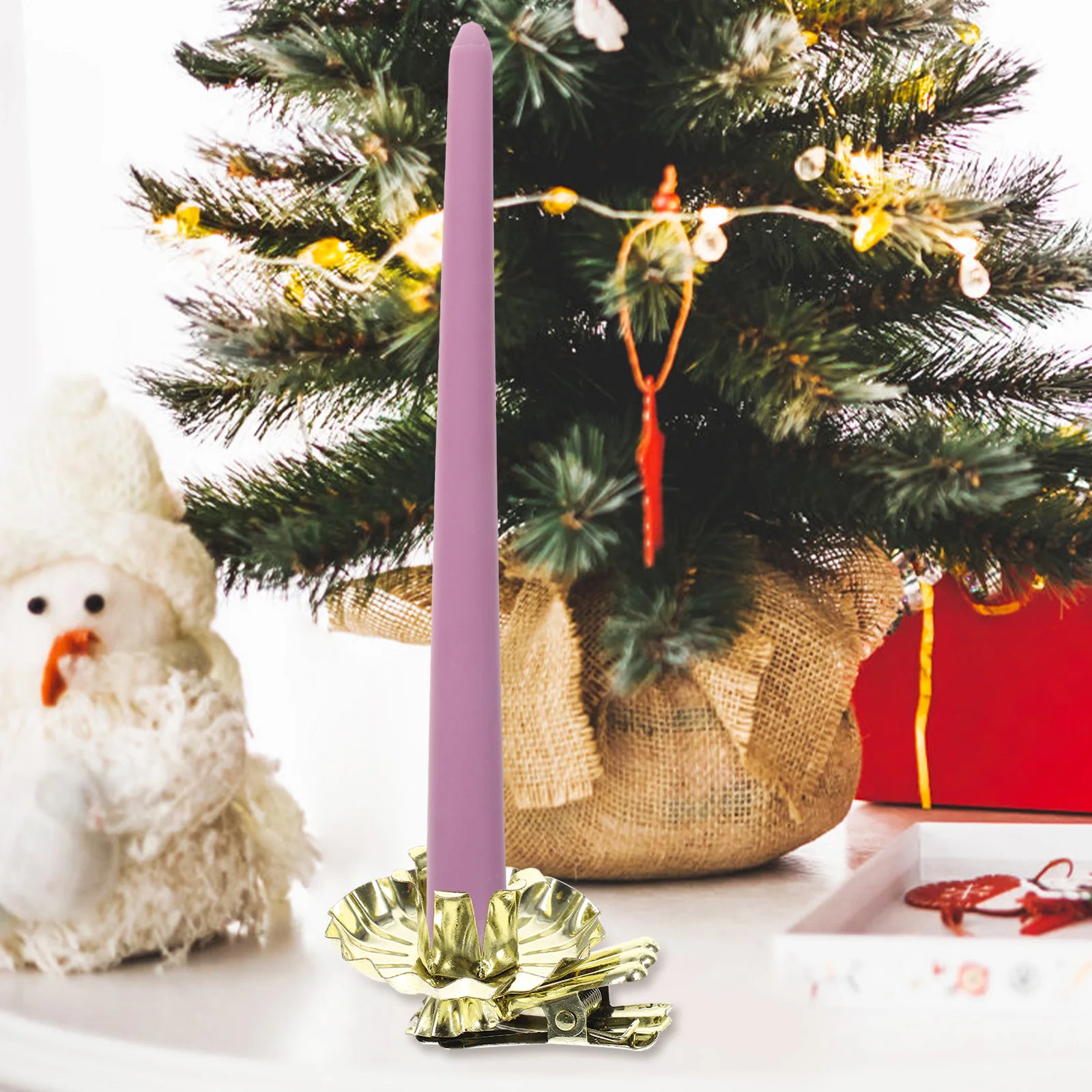 

10pcs Christmas Metal Tree Christmas Clip For Tree Holder Clip Xmas Party Decor For Home Hotel Restaurant Holiday