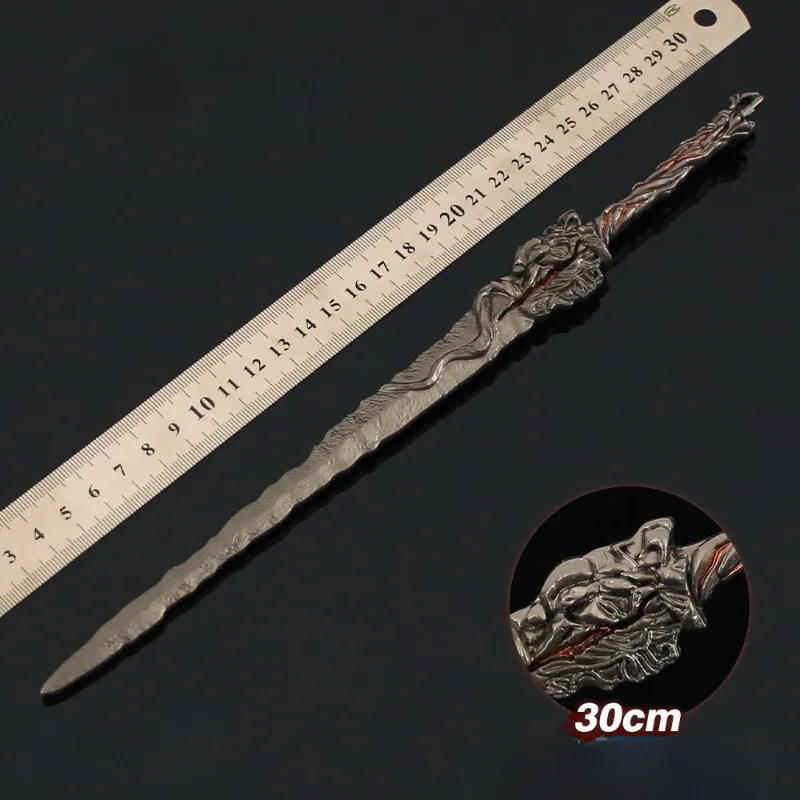 30 سنتيمتر العالم المثالي شي هاو سلاح دا لوه السيف كامل المعادن الحرفية نموذج تحصيل مكتب الحلي هدية عيد ميلاد لعبة صديقها