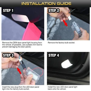 LED -Tür mit freundlicher Genehmigung von Lichtern für Toyota GT86 Corolla Camry Prius Tundra Highlander 4 Land Cruiser Sienna Avalon Sequoia Venka 10 Hauptverkäufe Sequoia LED - №10