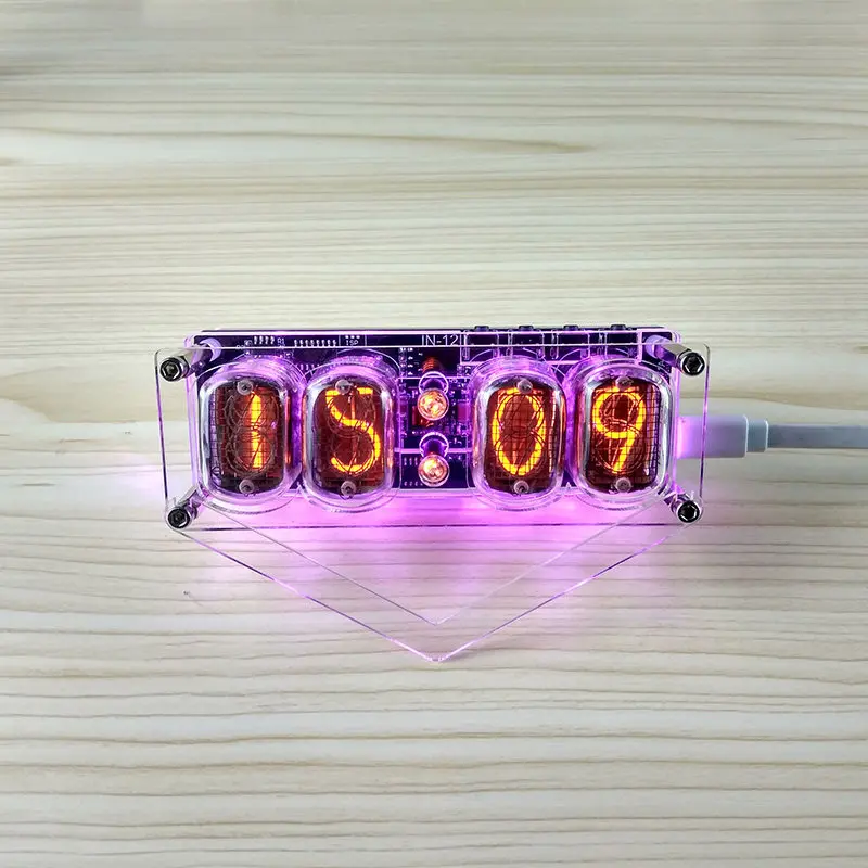 IN-12 glow tube nixie clock