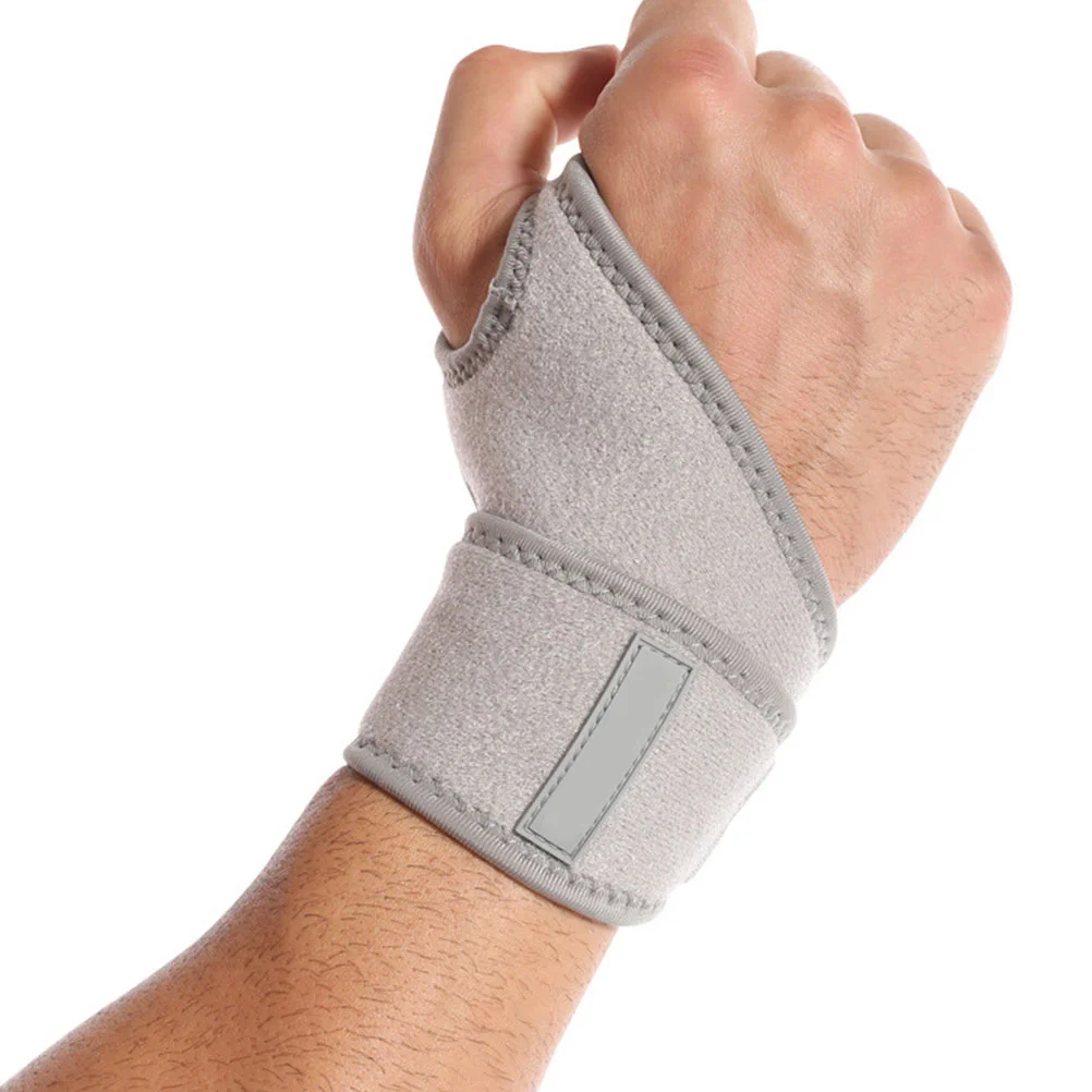 

1 Pair Sports Wristband For Fitness Gym Weightlifting Breathable Adjustable Sweatband Protection Support Wrist Guard For Men