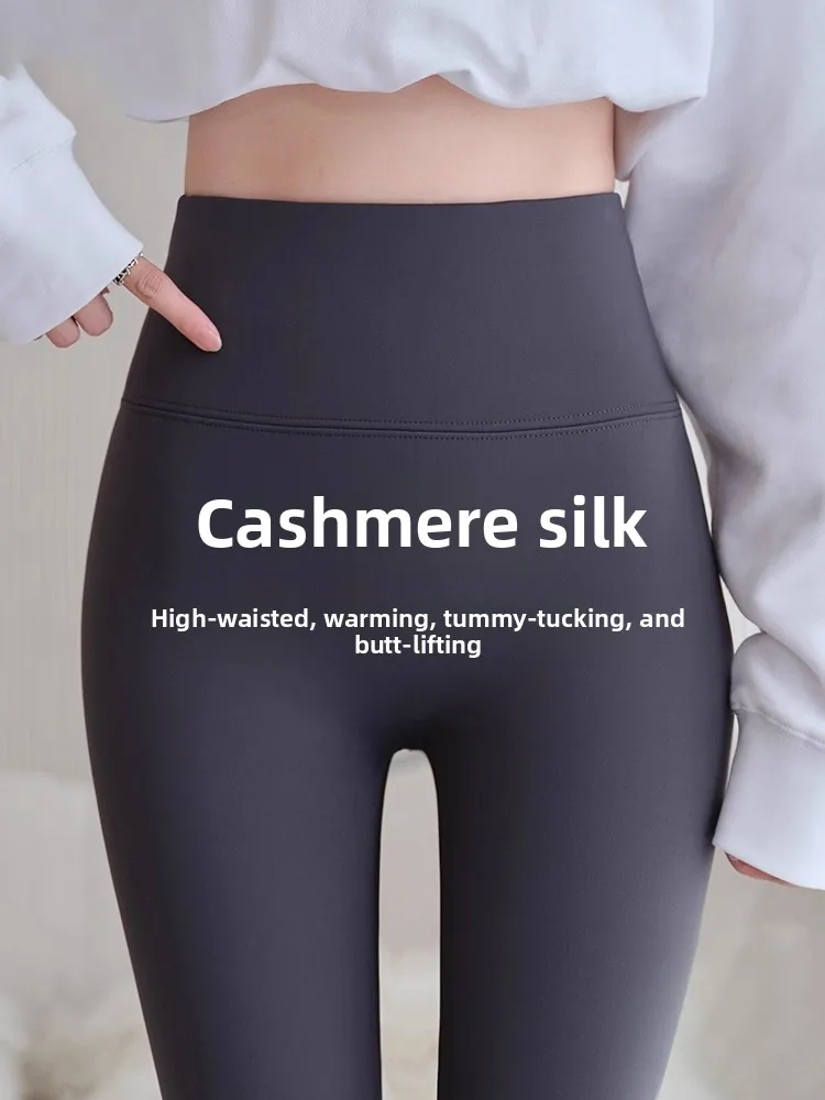 

Теплые леггинсы для йоги с высокой талией и подкладкой, не просвечивающие, для зимы, новинка 2025 года