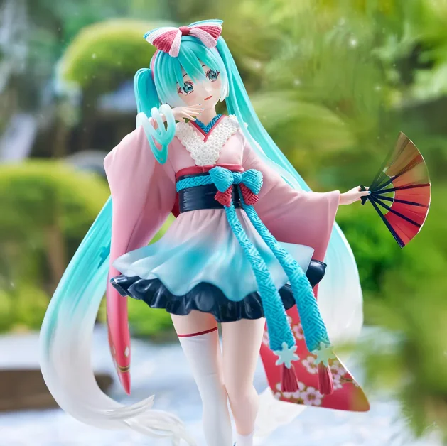 Original Echte Vocaloid Hatsune Miku Tenitol Neo Tokyo Serie Kimono 20cm Sammlerfiguren Spielzeug Geschenke – Detail 8