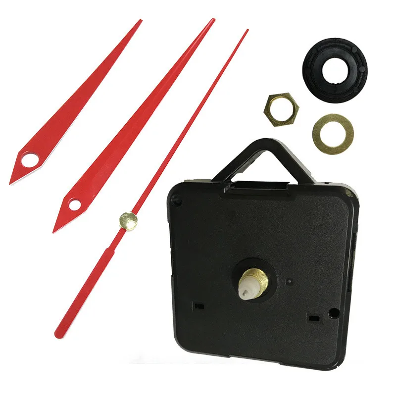 100Set Mute Quartz Wall Clock Movement Mechanism Long Pointers Kits DIY Repair Parts Replacement Clockwork Accessories