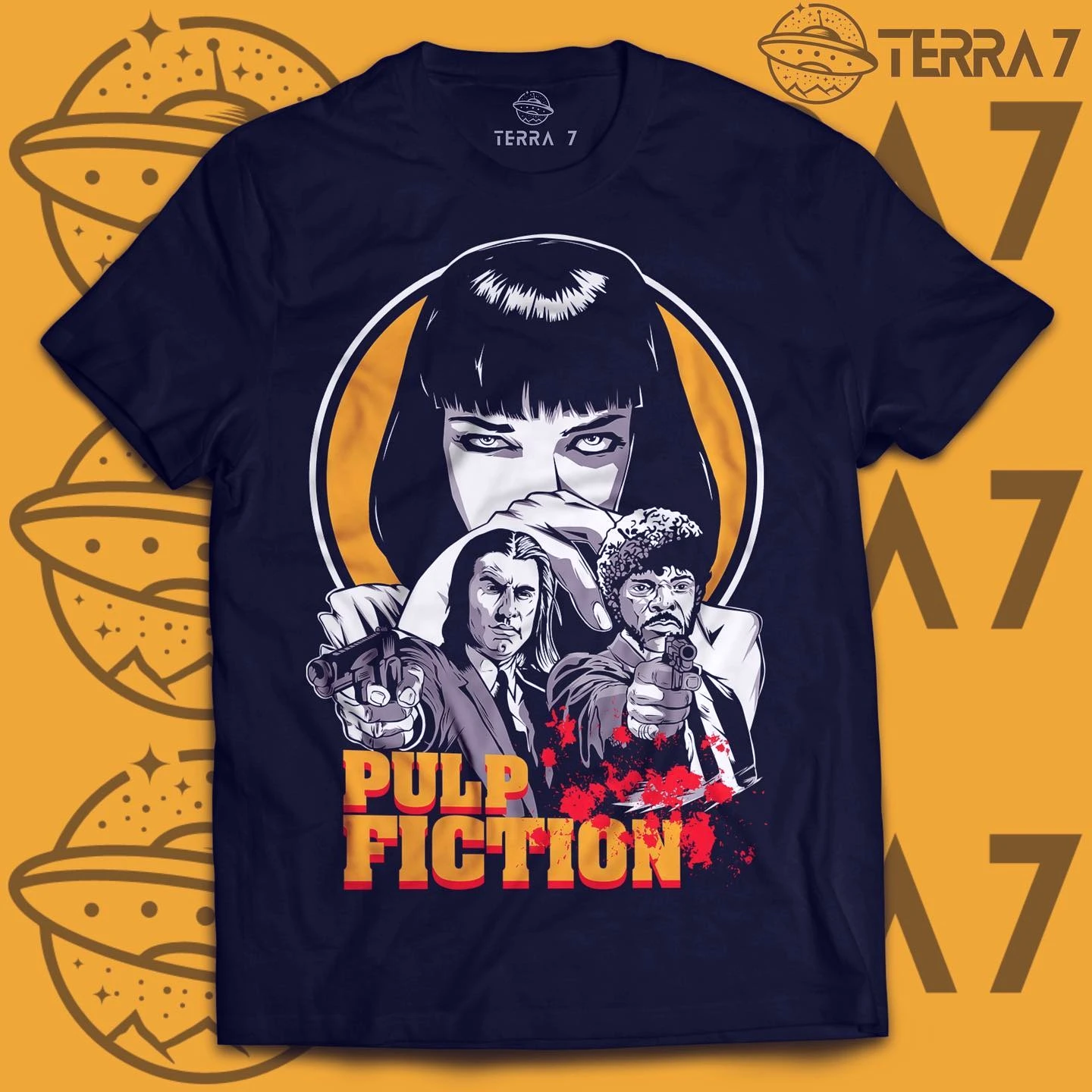 Classic Movies Pulp Fiction Graphic T-shrits Mens Womens Streetwear Oversized Y2K TShirt Crew Neck Cotton Female Male Clothing