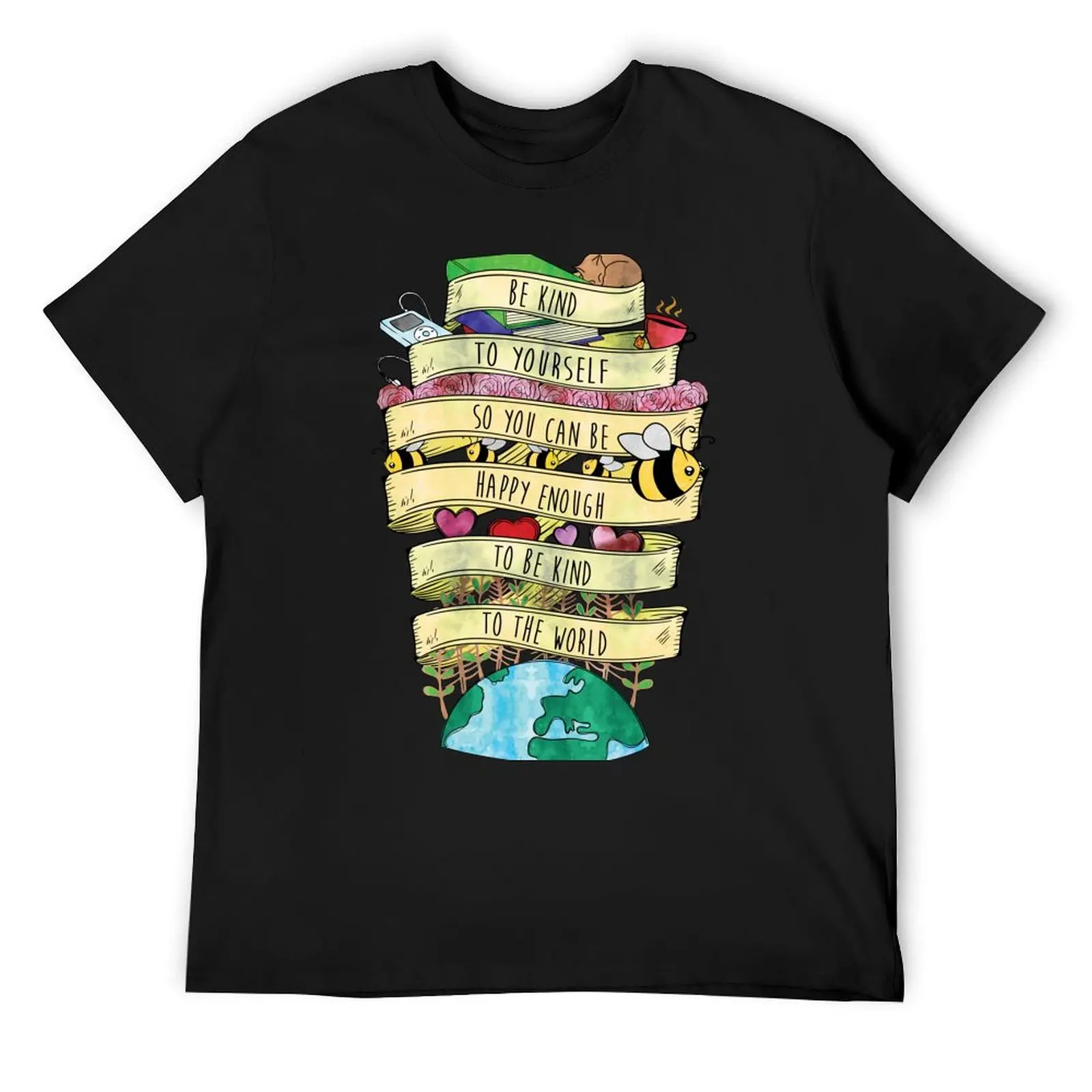 

Be Kind to Yourself Misha Collins Quote- Color T-Shirt plain custom t-shirts valentines clothes shirts men graphic