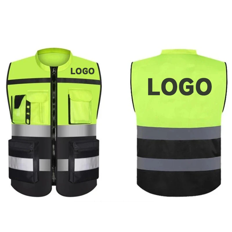 Reflective Vest Safety Running Gear with Pocket Neon Yellow High Visibility for Running Biking Walking Men & Women