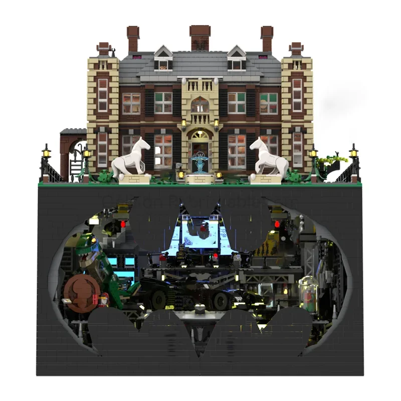 Bloques de construcción Moc, modelo Modular de cueva de murciélago y Manor, tecnología de ladrillos, modelo de película Popular, montaje DIY, regalos de construcción, Juguetes