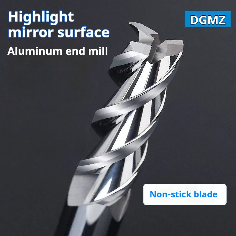 

1pcs straight shan1mm~20mm 75L-150L high gloss router bit CNC machine 3 flutes carbide milling cutter for Aluminium process